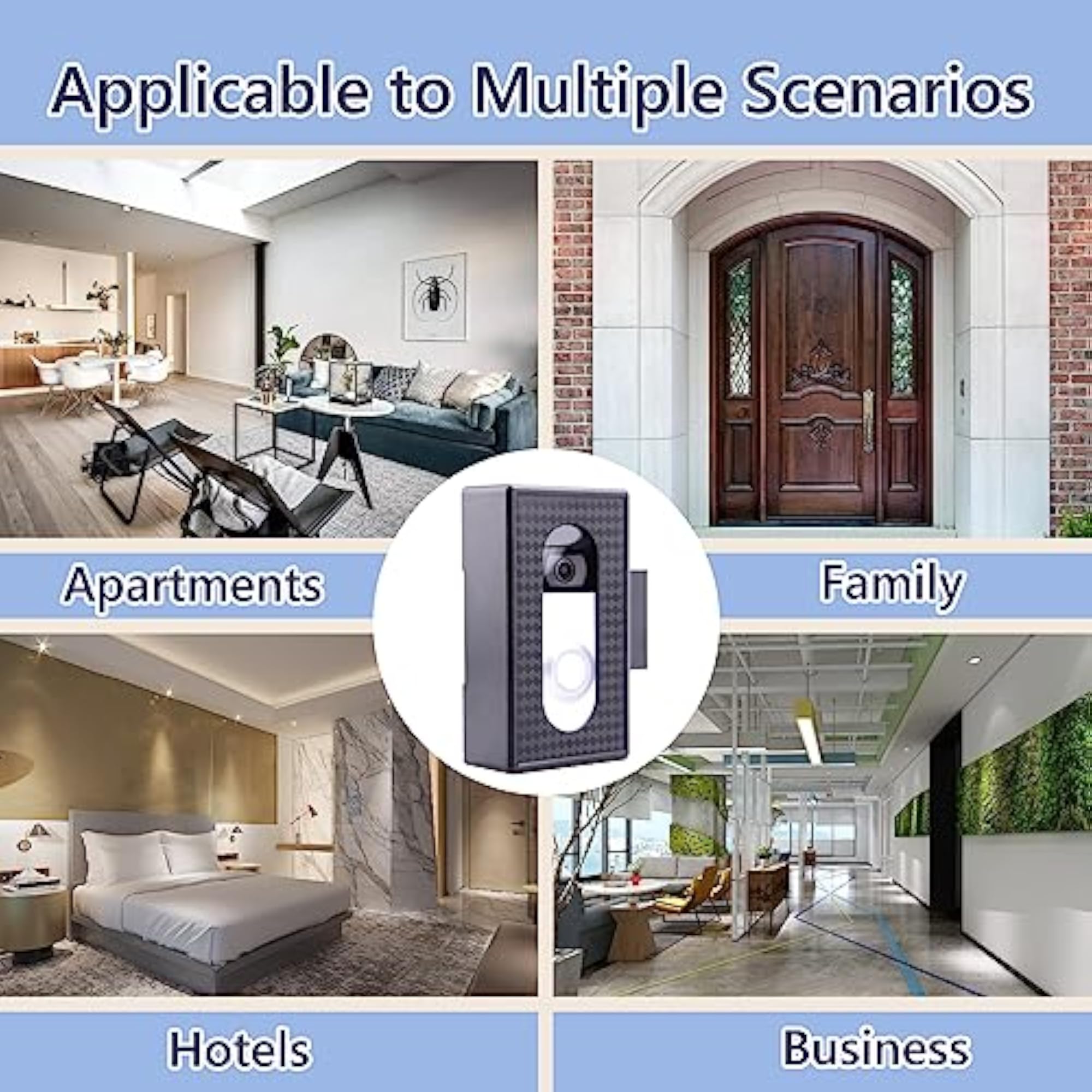 Anti-Theft Video Doorbell Mount for Apartments
